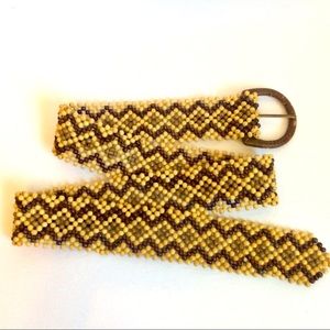 COPY - Vintage wood bead belt